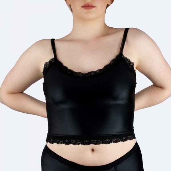 Charlie Cami Top in Black Front